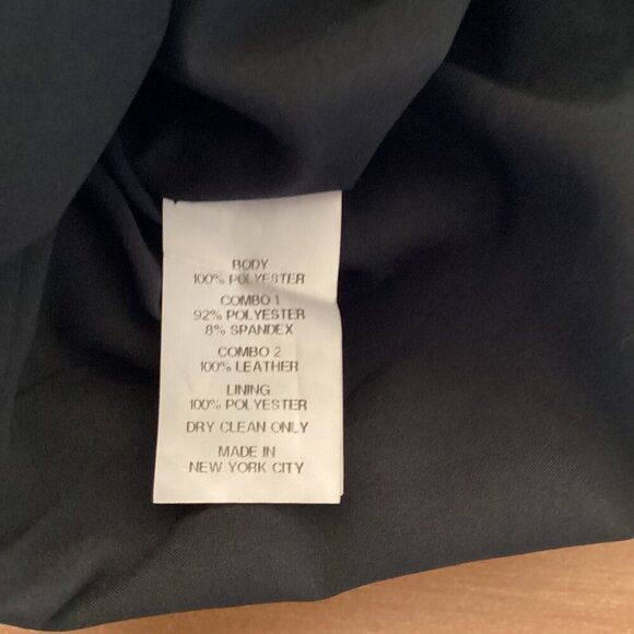 Hunter Bell Lace & Leather‎ Sheath Dress SIze 4 Black Cocktail Party - Picture 3 of 8